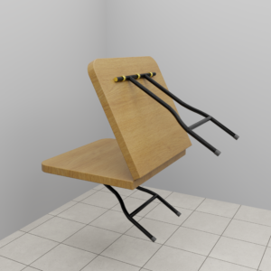 Flex-Fold Portable Utility Table | Space-Saving X-Frame Study & Dining Surface