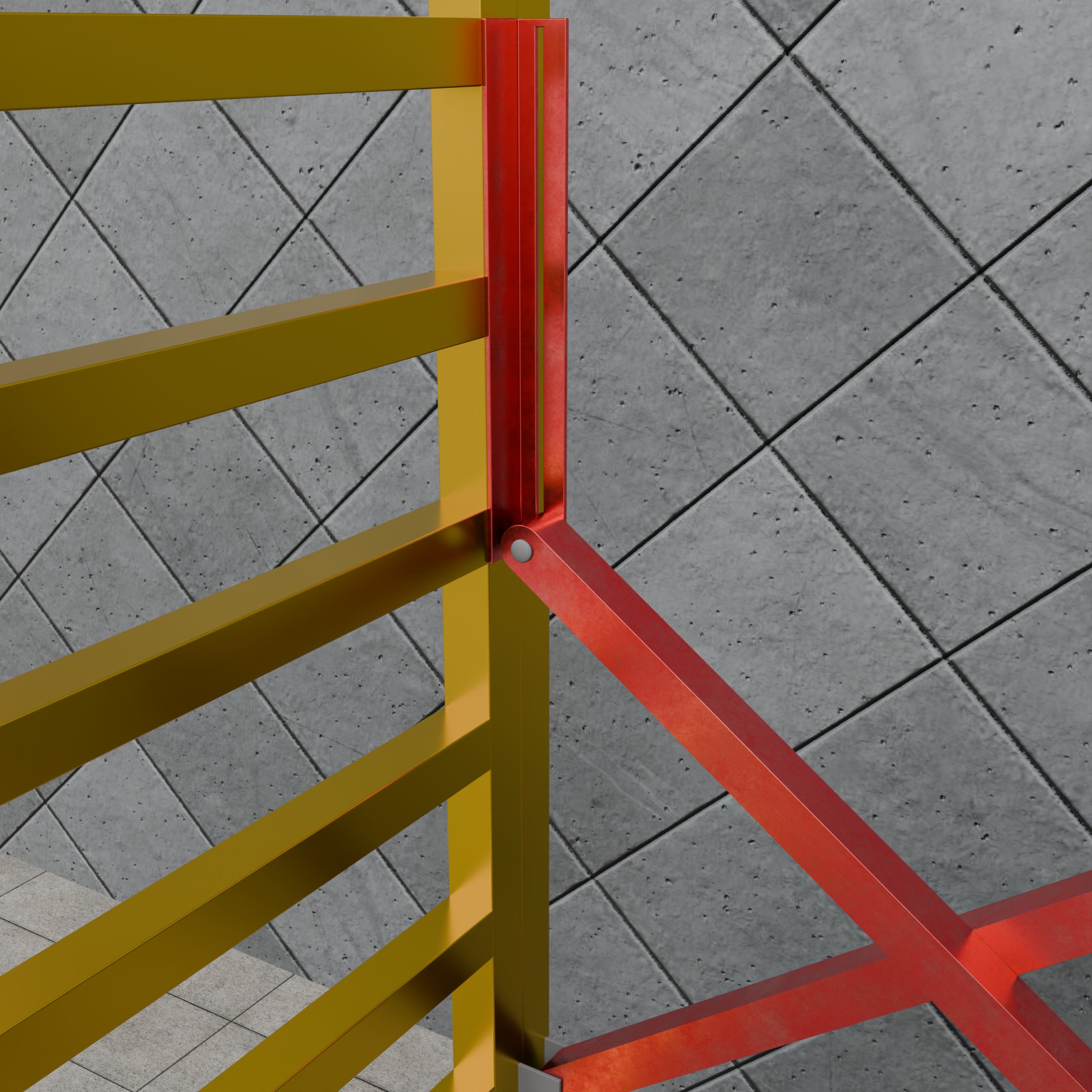 Adjustable Multi-Level Work Platform with Locking Wheels
