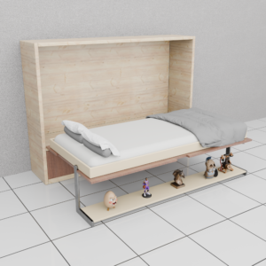 Horizon Smart-Fold Murphy Bed | Premium Space-Saving Single Bed with Self-Leveling Display Shelf