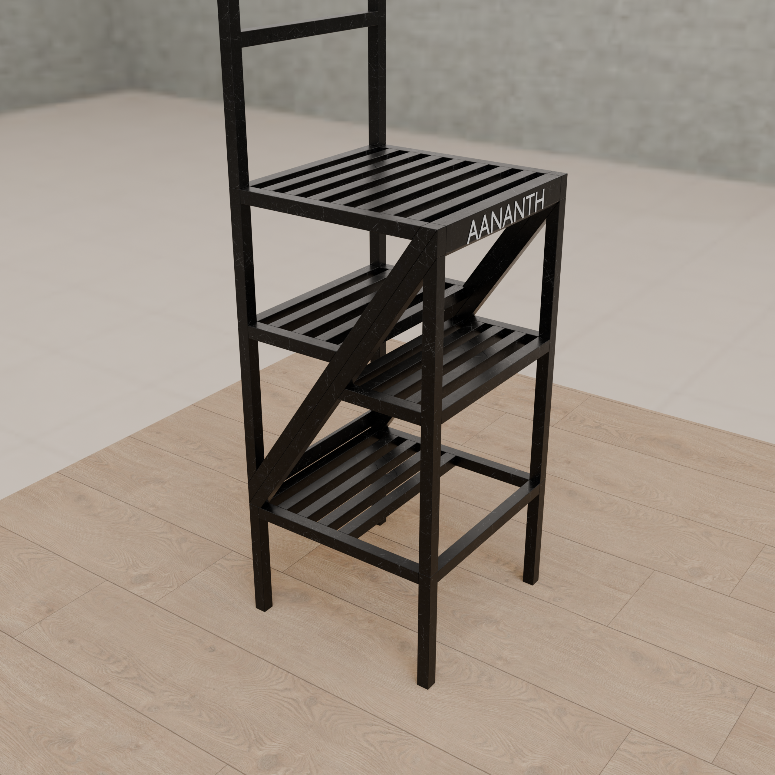 2-in-1 Convertible Library Chair | Heavy-Duty Folding Step Ladder & High-Back Pedestal Seat