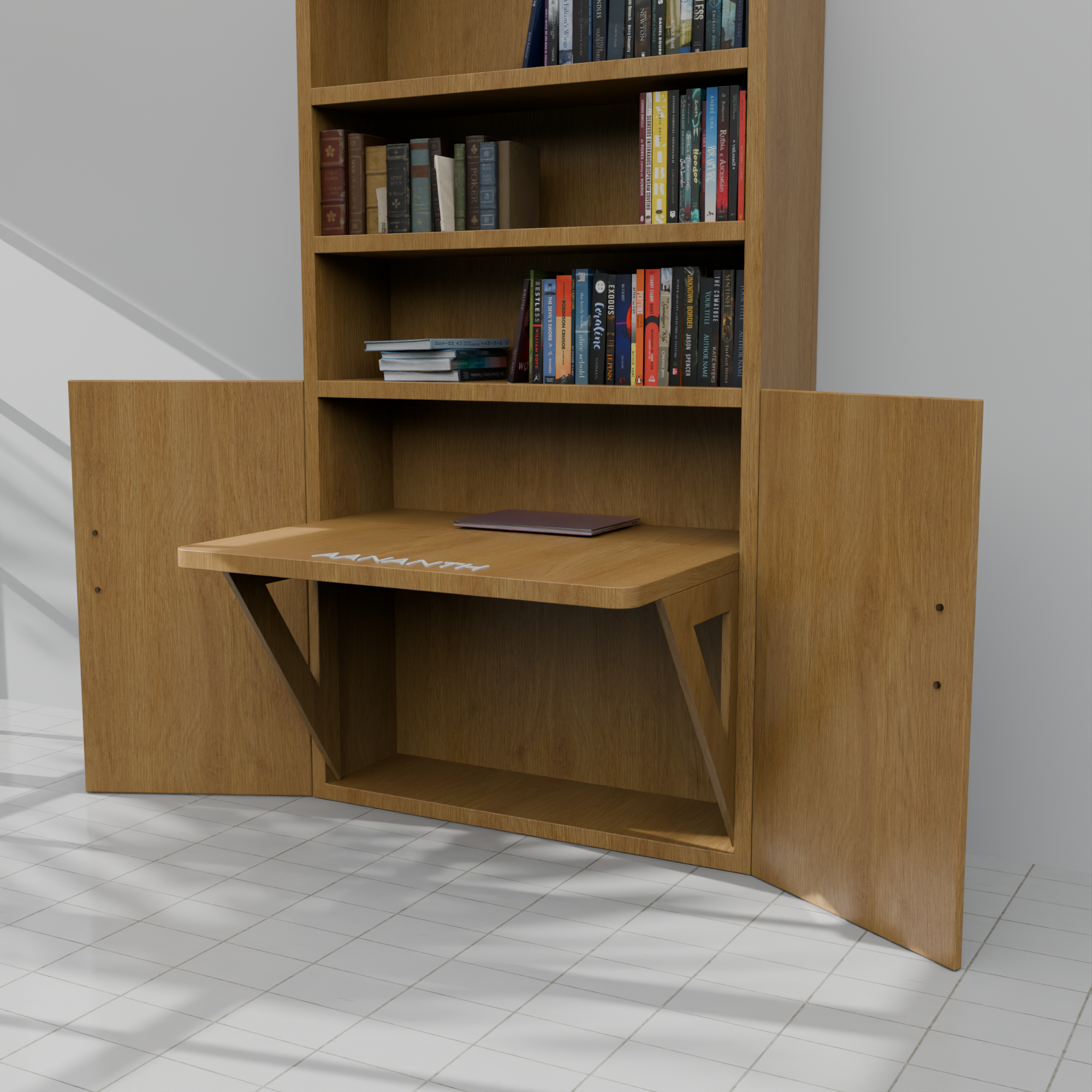Aananth™ Z-Series Folding Study Desk | Portable Space-Saving Workstation