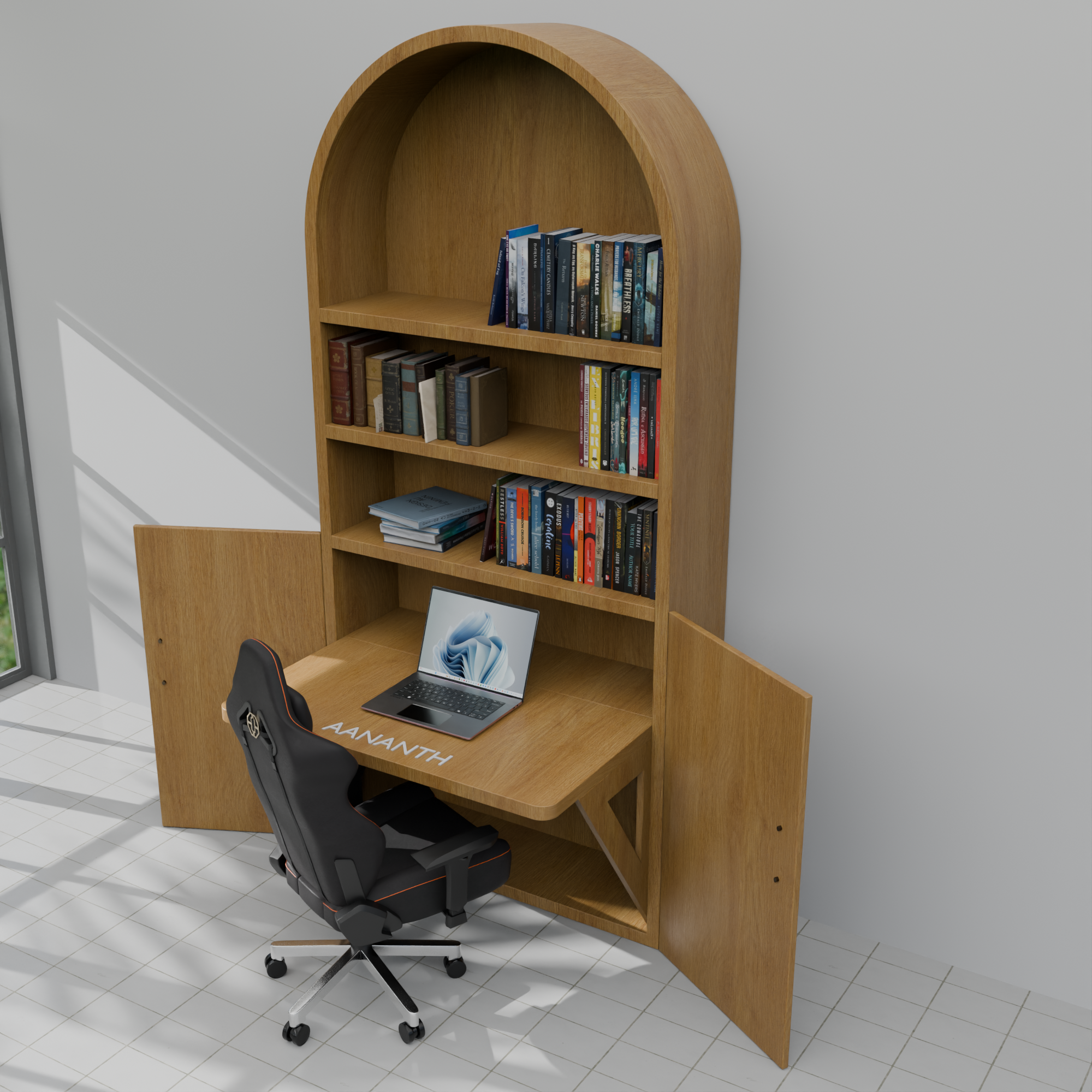 Aananth™ Z-Series Folding Study Desk | Portable Space-Saving Workstation