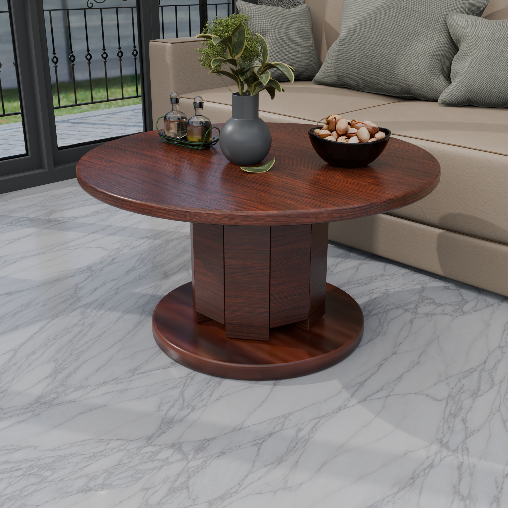 Helix Rising Table | 2-Level Adjustable Height Coffee & Dining Table