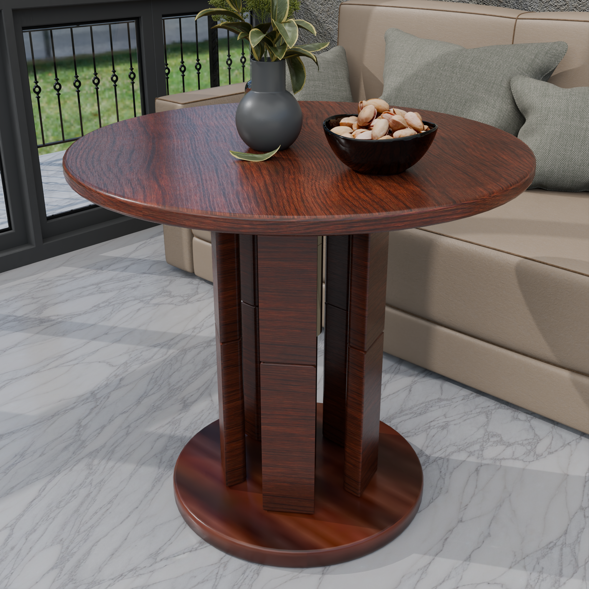 Helix Rising Table | 2-Level Adjustable Height Coffee & Dining Table