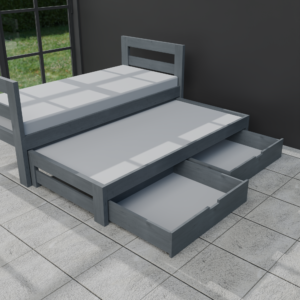 Dual-Expandable Sliding Bed | Telescopic Daybed with Twin-to-King Transition