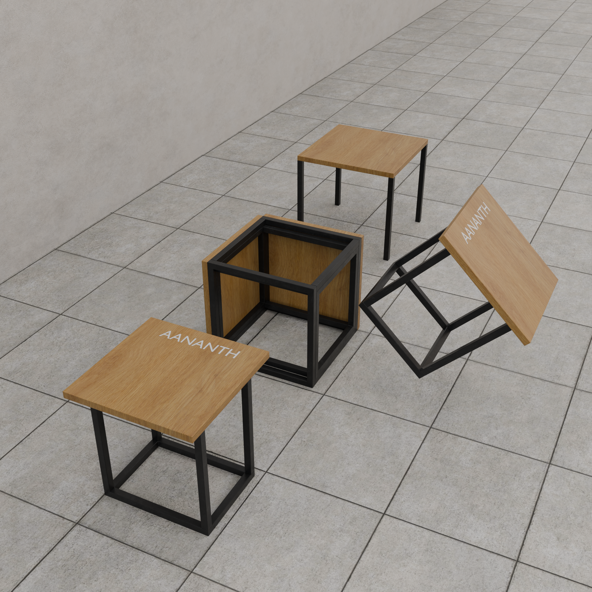 Rubik’s 5-in-1 Nested Cube | Modular Seating System with 5 Hidden Stools