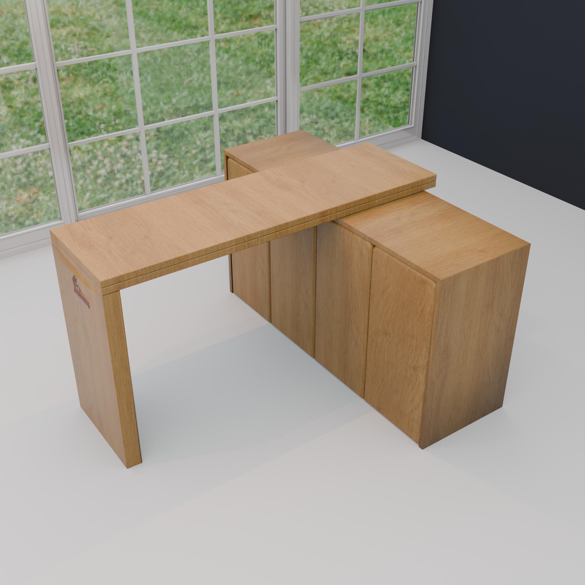 Butterfly Space-Saver Dining Suite | Expandable Folding Table with 4 Hidden Nested Chairs