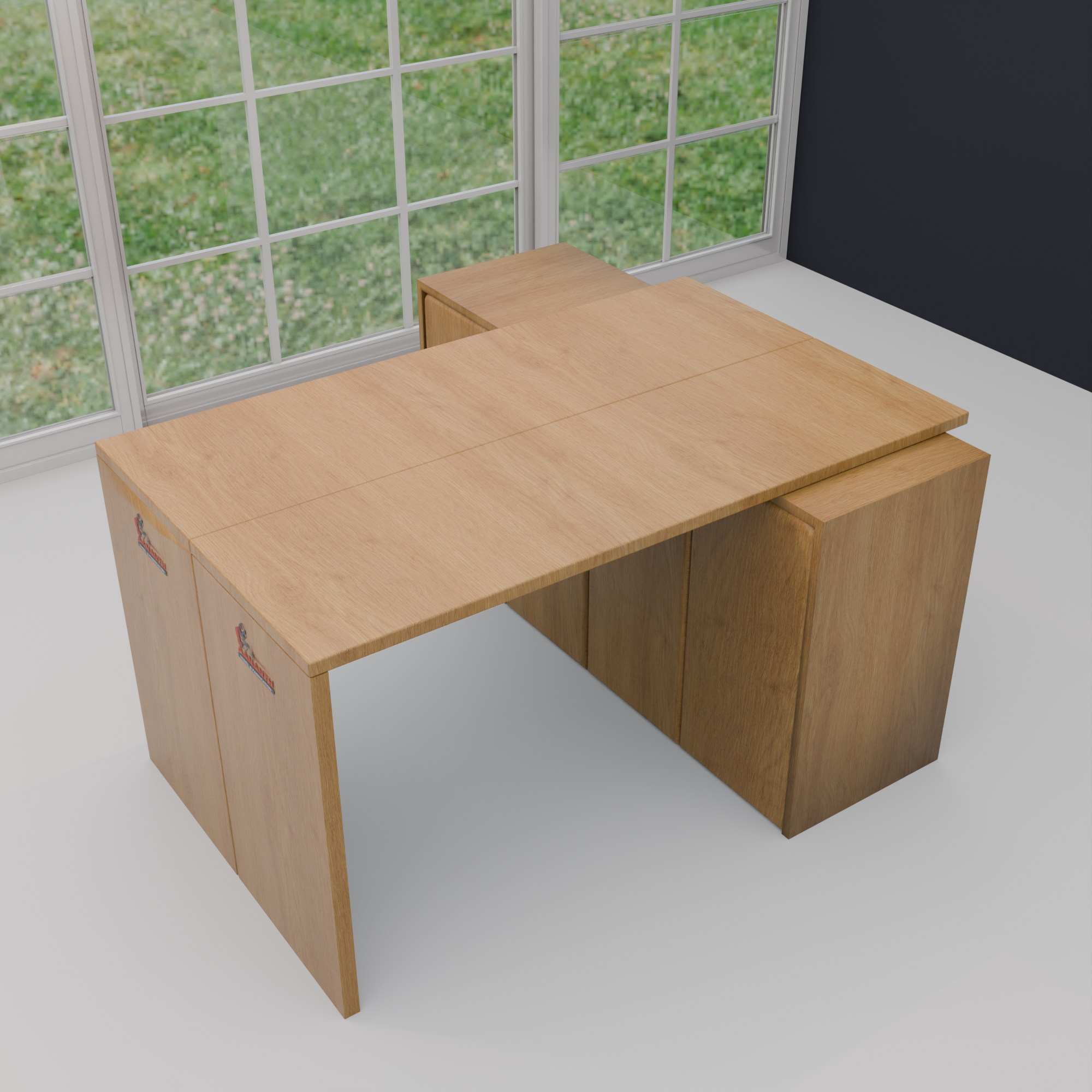 Butterfly Space-Saver Dining Suite | Expandable Folding Table with 4 Hidden Nested Chairs