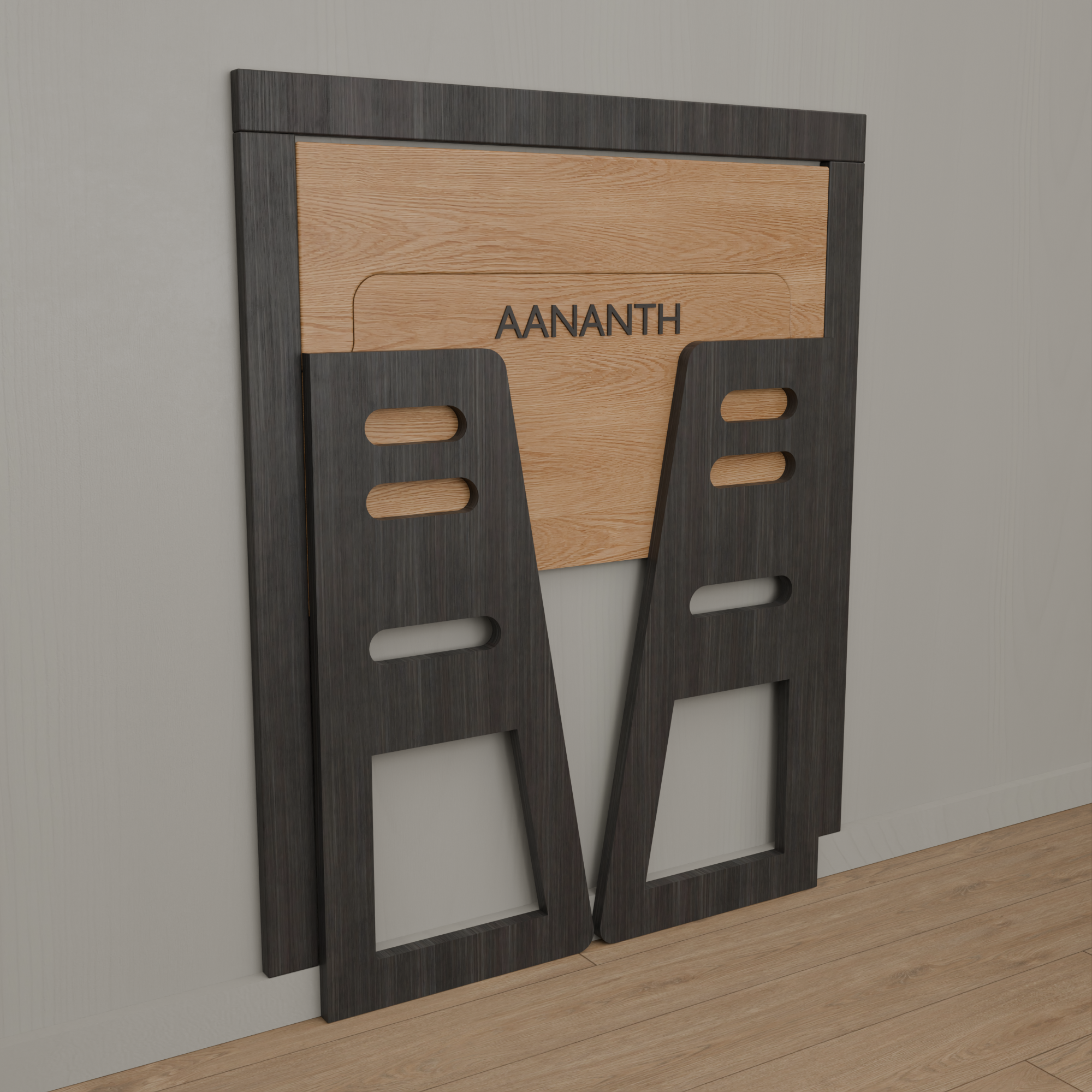 Dual-Tier Aero-Desk | Wall-Mounted Folding Double Workstation